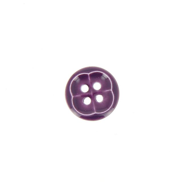 Bouton Nicolas forme fleur 12 mm - Violet
