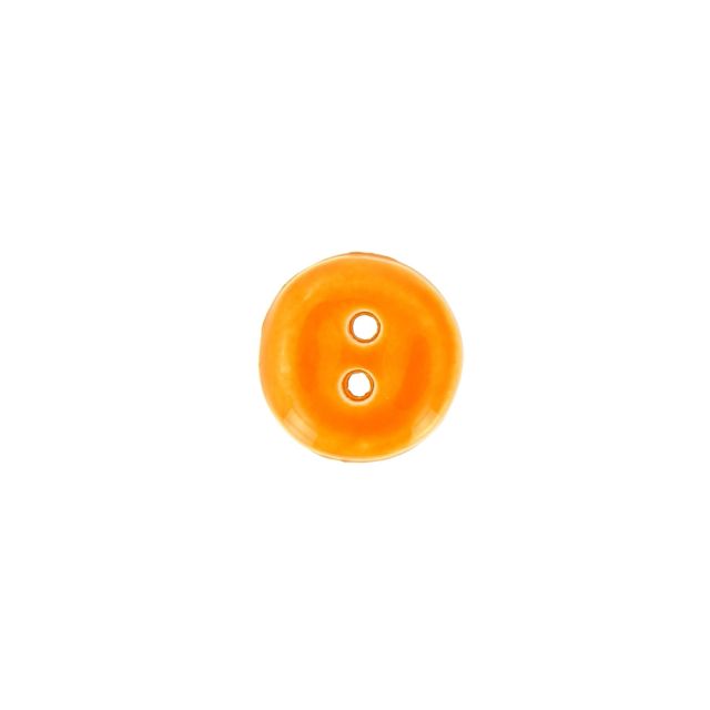 Bouton uni Christian 12 mm - Orange