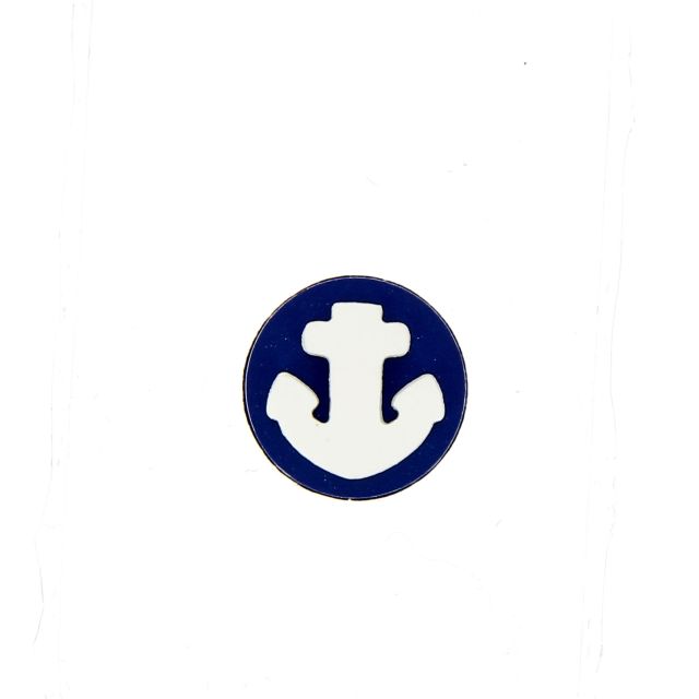 Bouton ancre 12 mm - Bleu marine