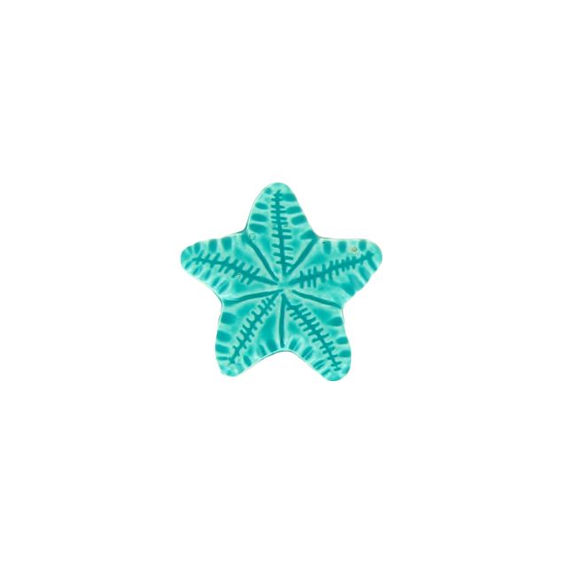 Bouton étoile de mer 15 mm - Bleu