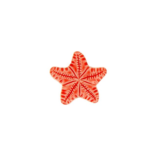 Bouton étoile de mer 15 mm - Rouge