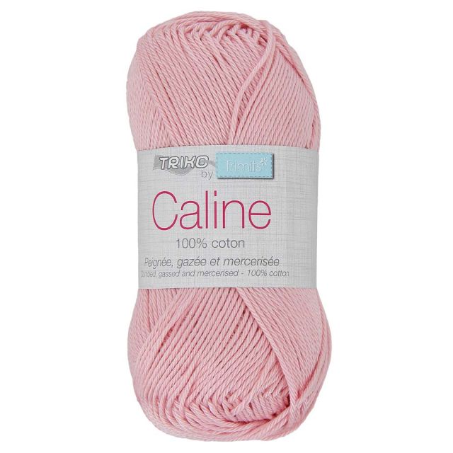 Pelote de fil à tricoter Coton Caline 50g - Rose clair