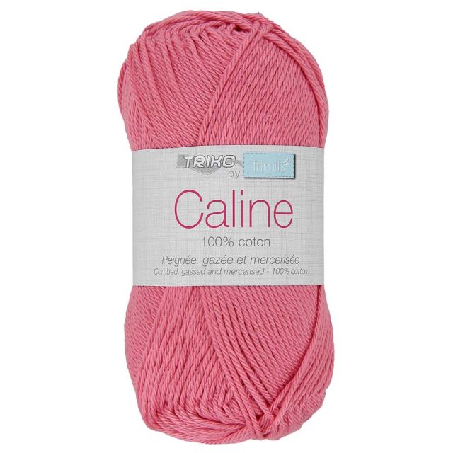 Pelote de fil à tricoter Coton Caline 50g - Rose