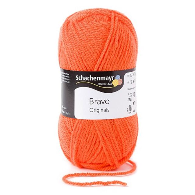 Pelote de fil à tricoter Schachenmayr Bravo 50g - Orange