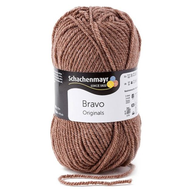 Pelote de fil à tricoter Schachenmayr Bravo 50g - Marron