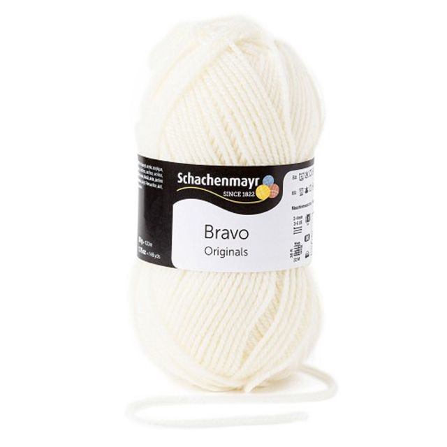 Pelote de fil à tricoter Schachenmayr Bravo 50g - Ecru