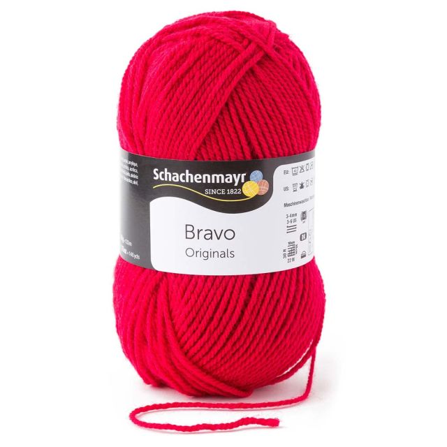 Pelote de fil à tricoter Schachenmayr Bravo 50g - Framboise
