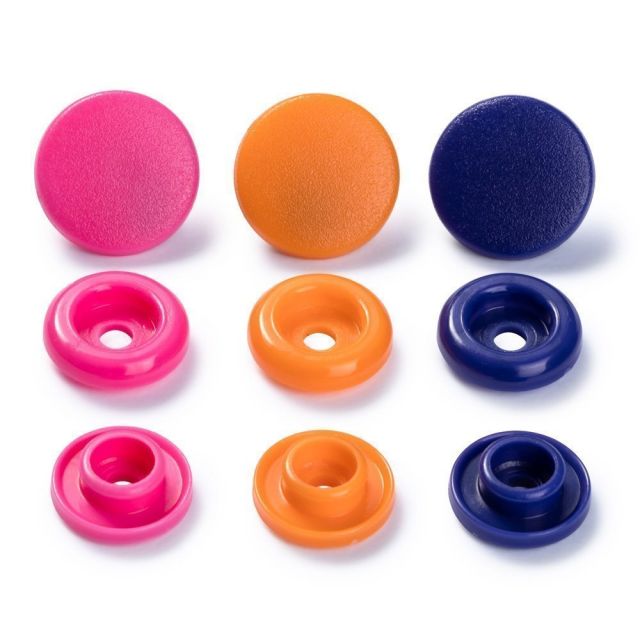 Boutons pression Prym Colors Snaps Love orange - Sachet 30 boutons