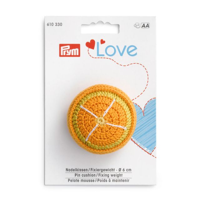 Poids à maintenir Prym Love avec pelote mousse - Orange