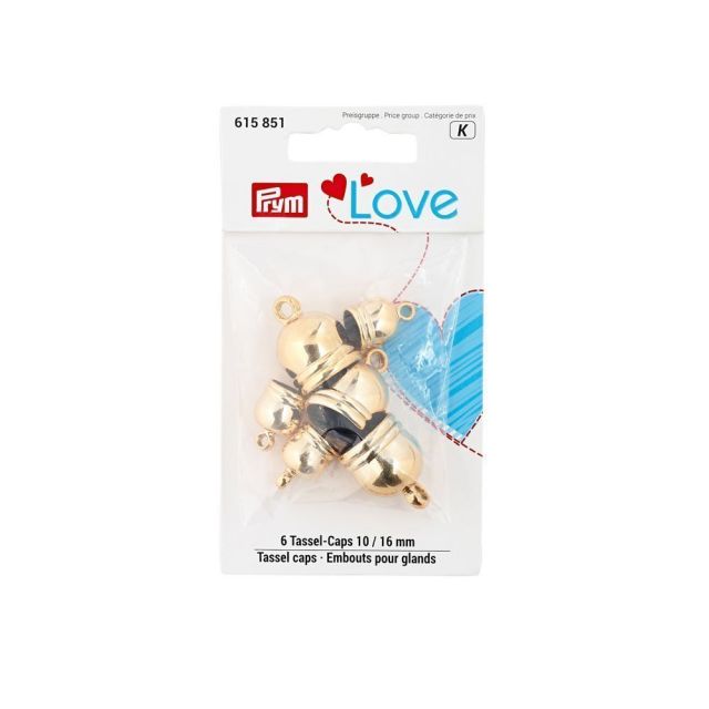 Embouts pour glands 10 + 16 mm Prym Love Or