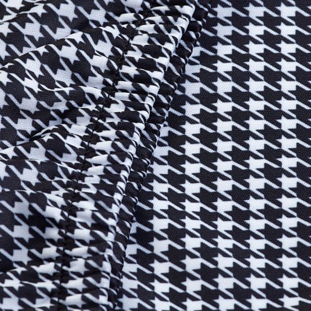 Tissu Fantaisie blanc et noir pour Mannequin de couture - 3 Tailles