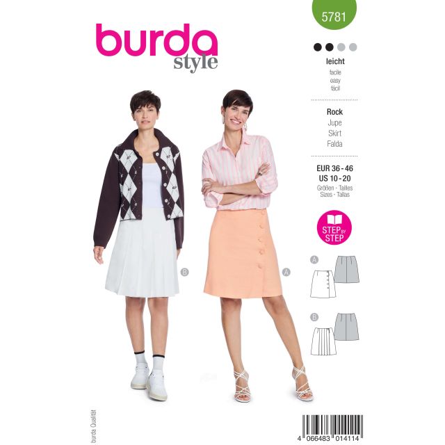 Patron Burda Style 5781 Jupe