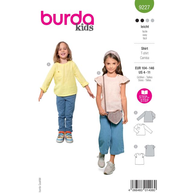 Patron Burda Kids 9227 T-shirt