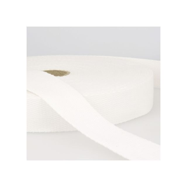Sangle Coton 30 mm Blanc x1m