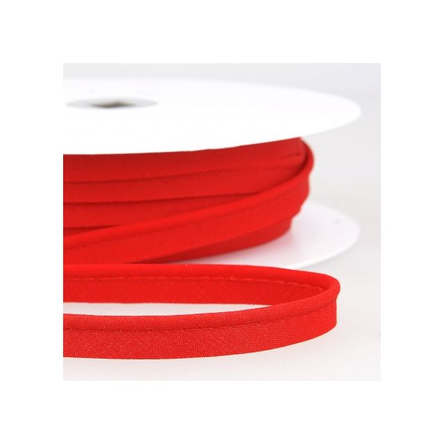 Passepoil tout textile 10 mm Rouge alizarine x1m