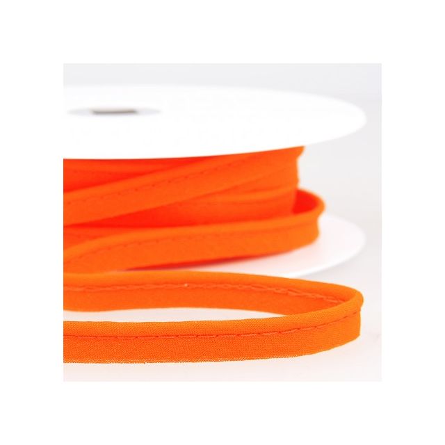 Passepoil tout textile 10 mm Orange x1m