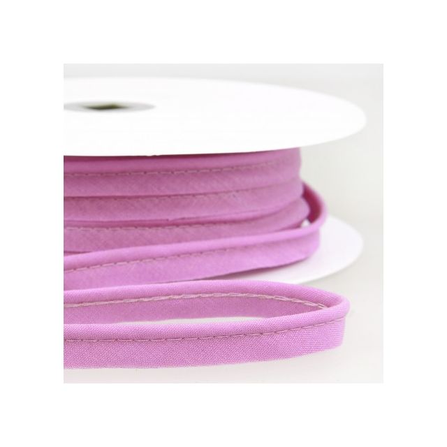 Passepoil tout textile 10 mm Violet pastel x1m