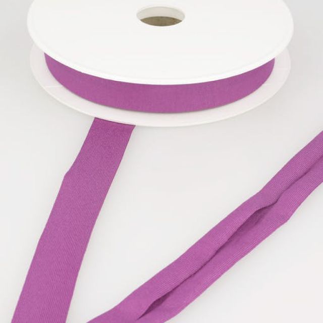 Biais replié Jersey 20 mm Violet pastel x1m
