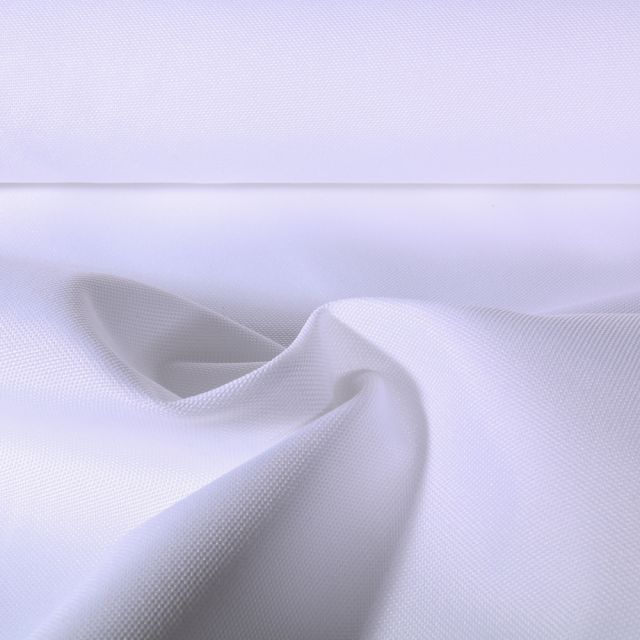 Tissu Piqué Polyester Imperméable uni Blanc