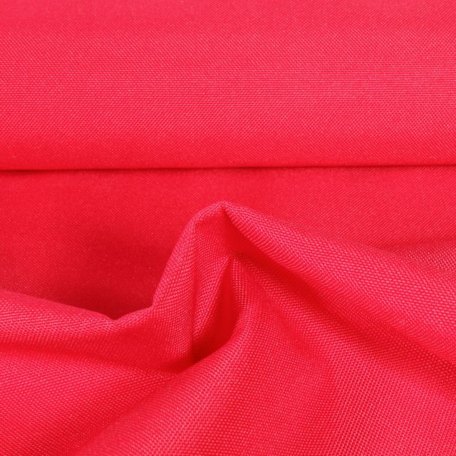 Tissu Piqué Polyester Imperméable uni Rouge