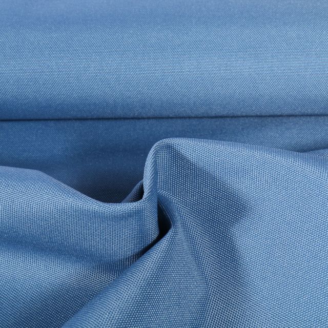 Tissu Piqué Polyester Imperméable uni Bleu pétrole