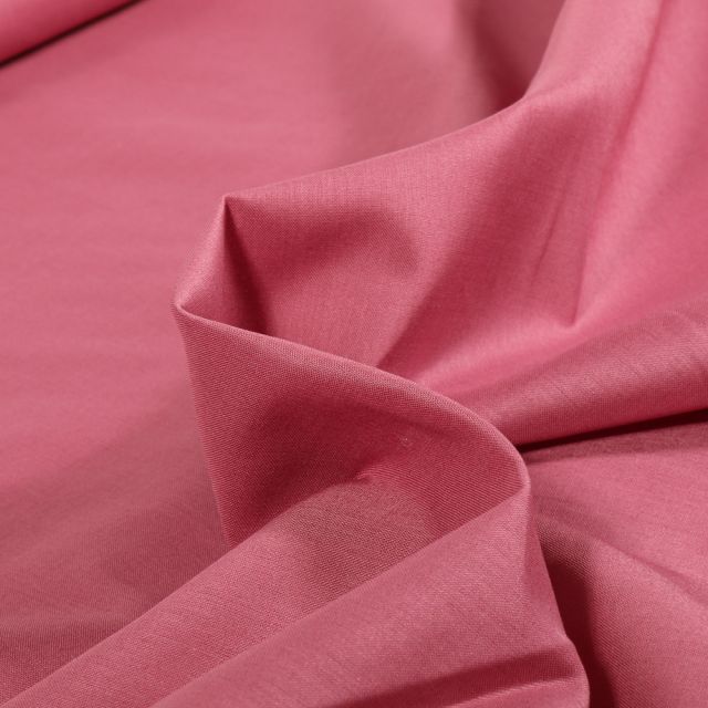 Tissu Voile de Coton uni Bio Rose blush