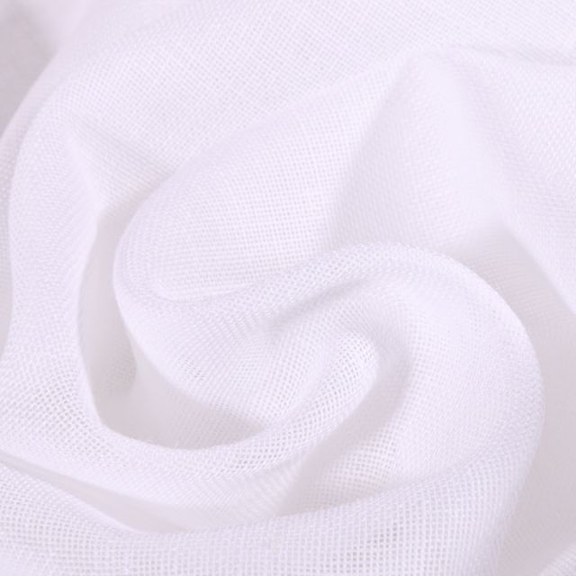 Tissu Voilage grande largeur uni Blanc