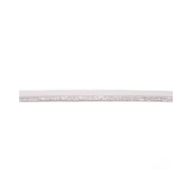 Biais Élastique Plat Lurex 17 mm Blanc cassé x 1m