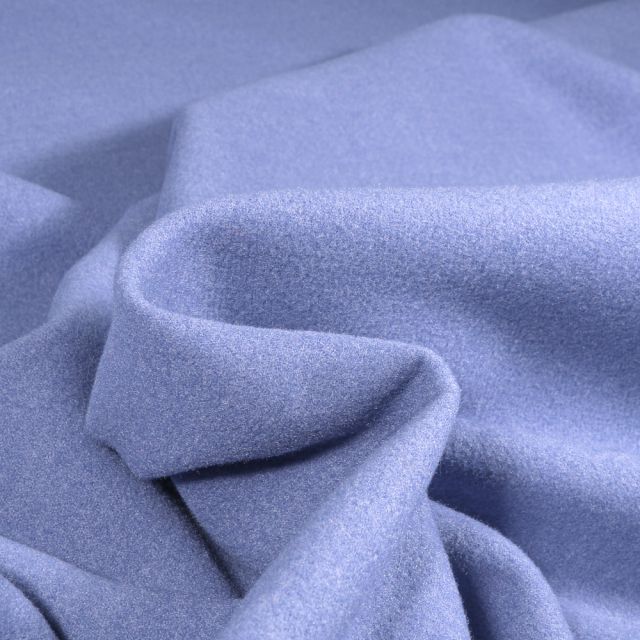 Tissu Drap de manteau uni Bleu ciel