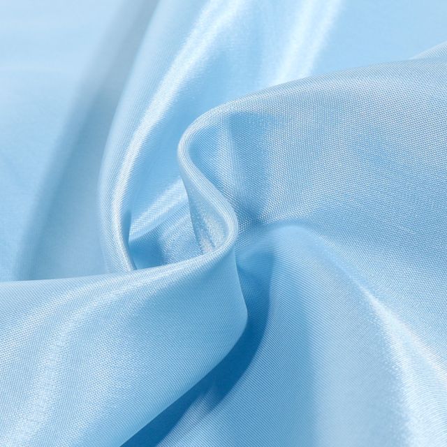 Tissu Doublure Pongé uni Bleu ciel