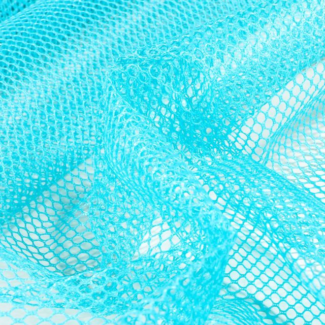 Tissu Filet Vrac mesh  Bleu turquoise