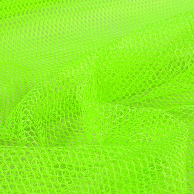 Tissu Filet Vrac mesh  Vert fluo