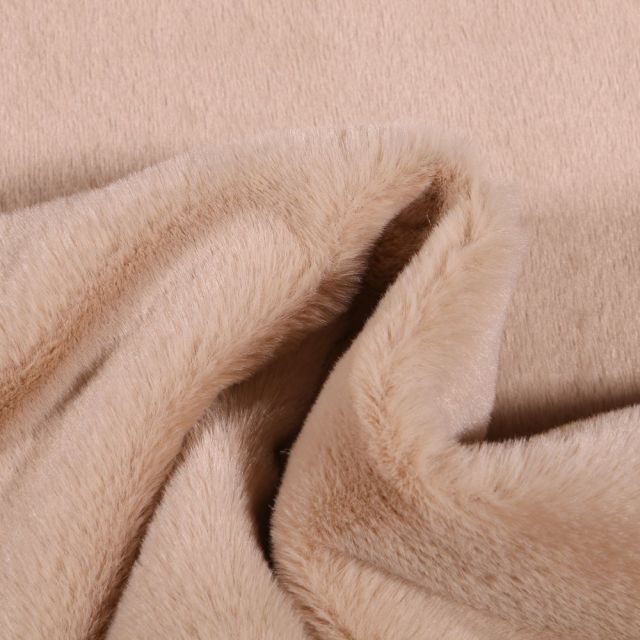 Tissu Fausse fourrure Bear Ultra douce Beige - Par 10 cm