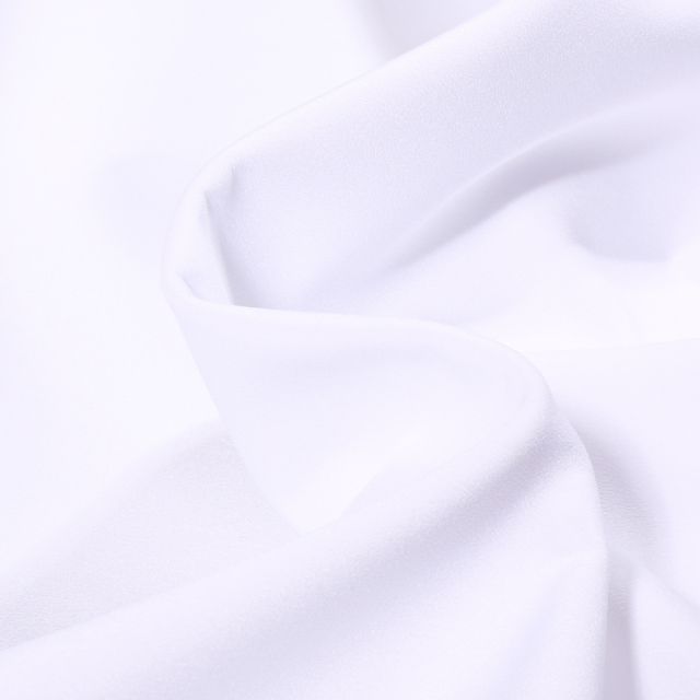 Tissu Softshell uni Blanc