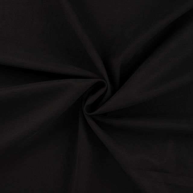 Tissu Lyocell uni Noir
