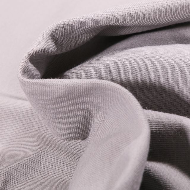 Tissu Jersey Coton Bio uni Gris