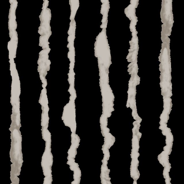 Tissu Viscose Twill Stripes destruct sur fond Noir