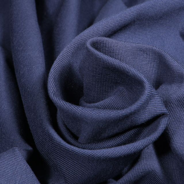 Tissu Jersey coton Craftine uni Bleu marine