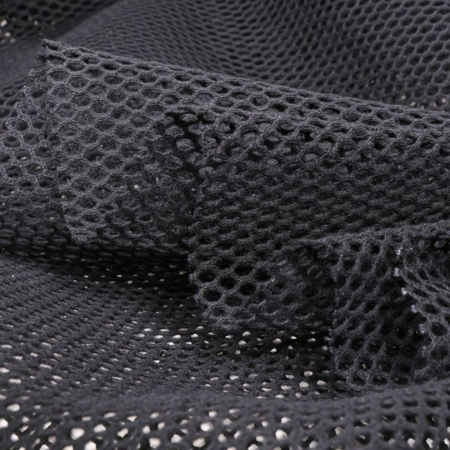 Tissu Filet en coton Bio  Noir
