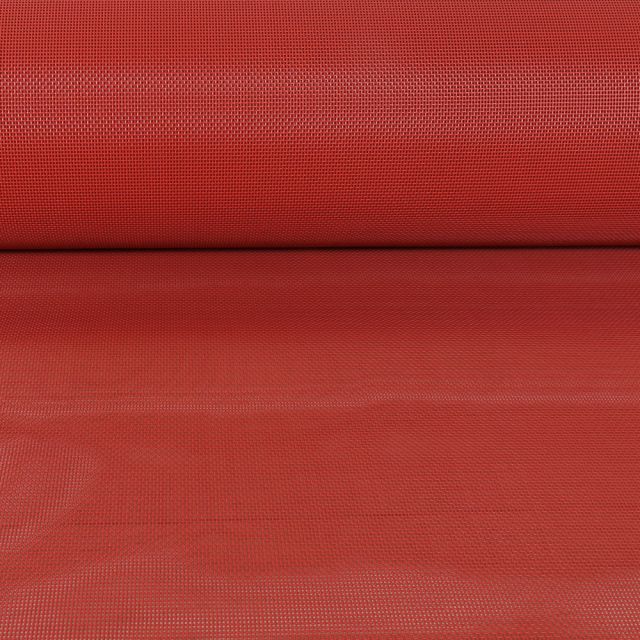 Toile Transat grille extérieure textilène unie Rouge