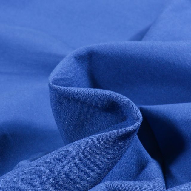 Tissu Viscose stretch uni Bleu roi