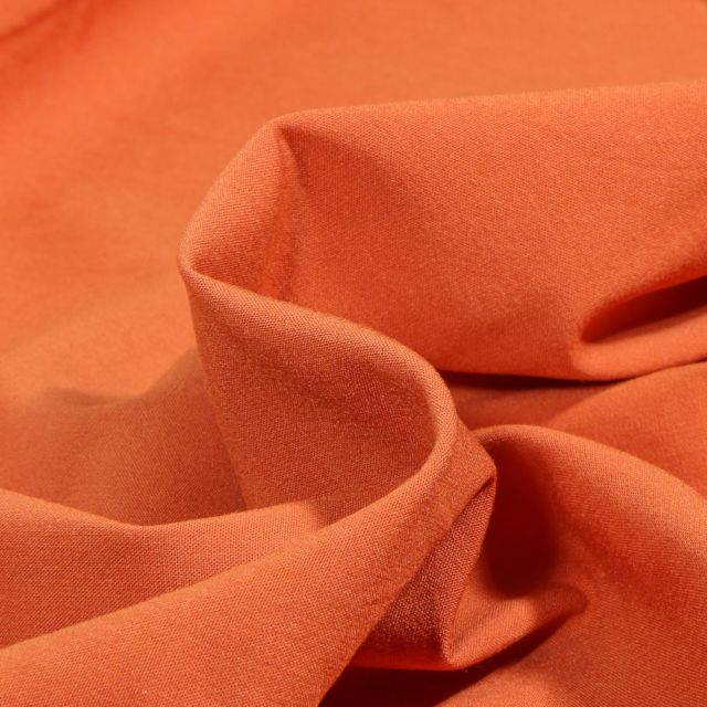 Tissu Viscose stretch uni Orange