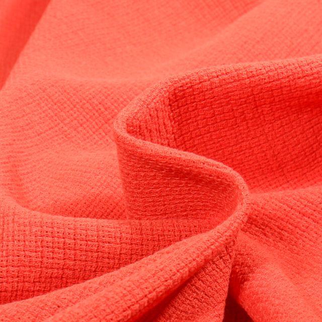 Tissu Etamine de Coton uni Orange