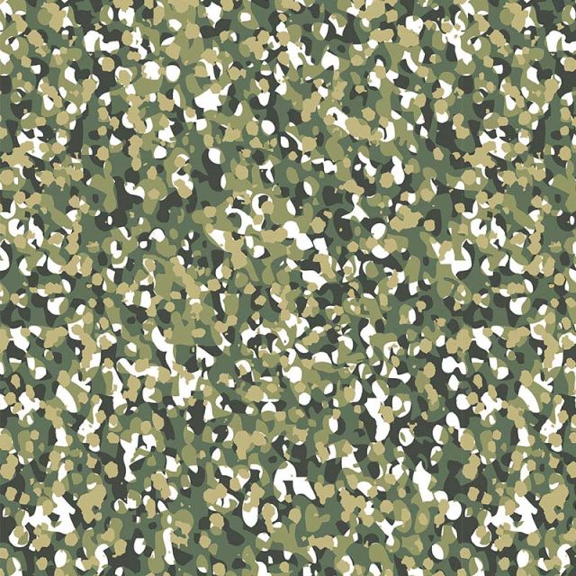 Tissu Coton imprimé Arty Taches colorées vertes sur fond Blanc