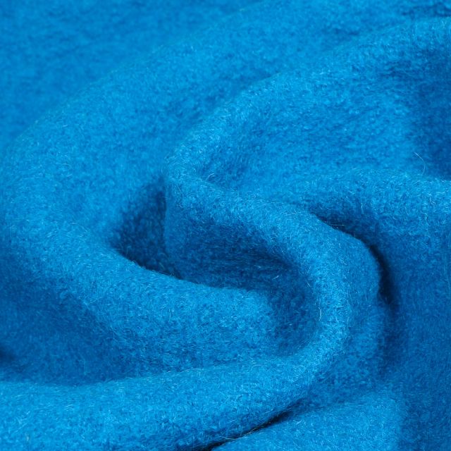 Laine bouillie 100% laine Bleu turquoise - Par 10 cm