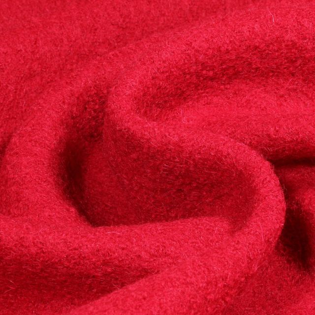 Laine bouillie 100% laine Rouge foncé - Par 10 cm
