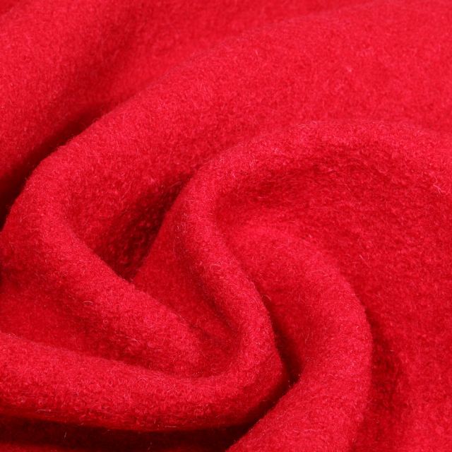 Laine bouillie 100% laine Rouge - Par 10 cm