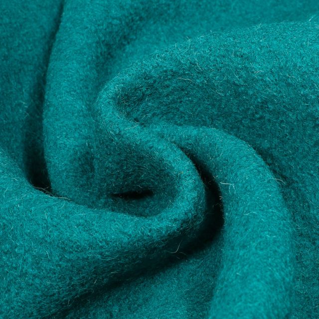 Laine bouillie 100% laine Bleu pétrole - Par 10 cm