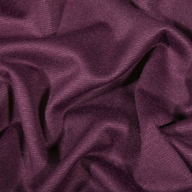 Tissu Jersey Milano uni Prune - Par 10 cm