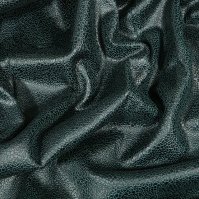 Tissu Suédine Jersey uni aspect daim Vert épicéa - Par 10 cm